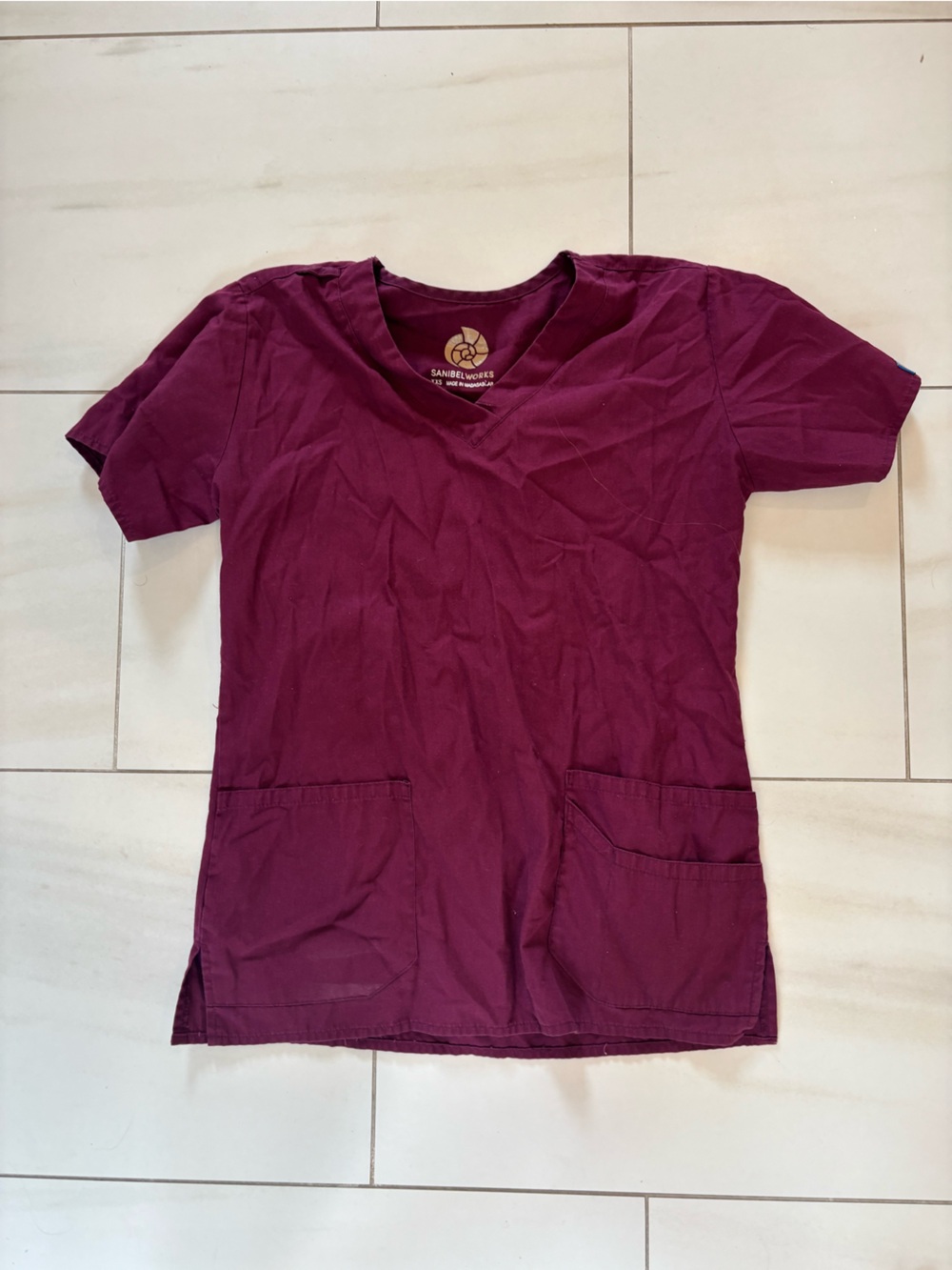 Sanibel Works Women's Maroon scrubs